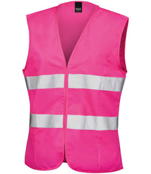 Result Core Ladies Hi-Vis Vest RS334F - Fluorescent Pink