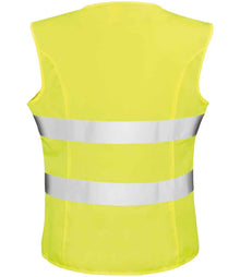 Result Core Ladies Hi-Vis Vest RS334F - RS334F Fluorescent Yellow Back