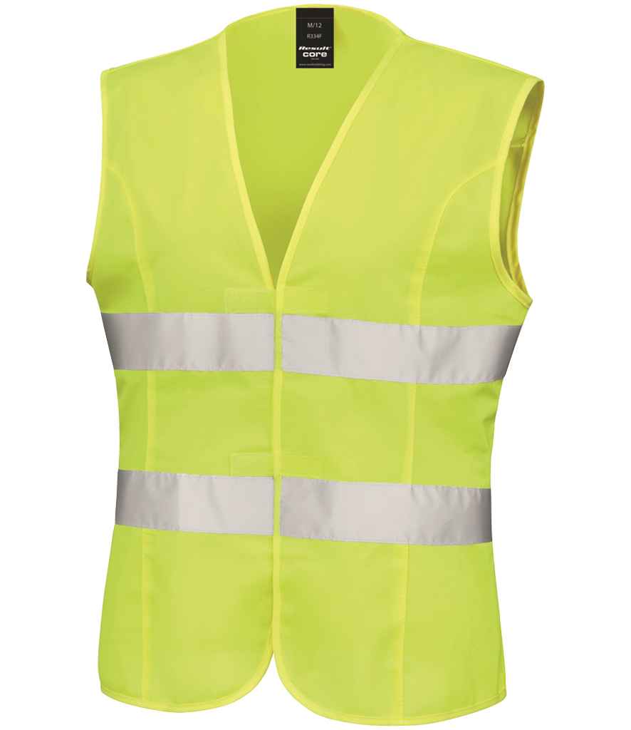 Result Core Ladies Hi-Vis Vest RS334F - Fluorescent Yellow