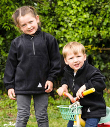 Result Kids/Youths Zip Neck Polartherm™ Fleece RS33B - RS33B Black Model