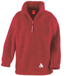 Result Kids/Youths Zip Neck Polartherm™ Fleece RS33B - Red