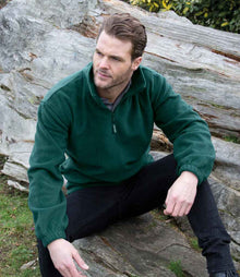 Result Polartherm™ Zip Neck Fleece RS33 - RS33 Forest Green Model