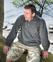 Result Polartherm™ Zip Neck Fleece RS33 - RS33 Oxford Grey Model
