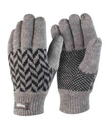 Result Pattern Thinsulate™ Gloves RS365 - Grey/Black