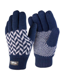 Result Pattern Thinsulate™ Gloves RS365 - Navy/Grey