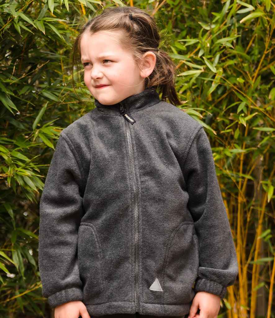 Result Kids/Youths Polartherm™ Fleece Jacket RS36B - RS36B Black Model