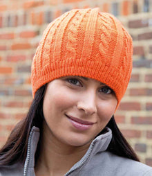 Result Mariner Knitted Hat RS370 - RS370 Burnt Orange Model
