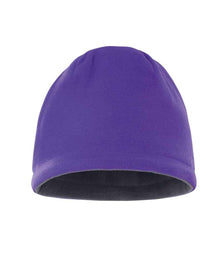 Result Reversible Fleece Skull Hat RS374 - Purple/Charcoal