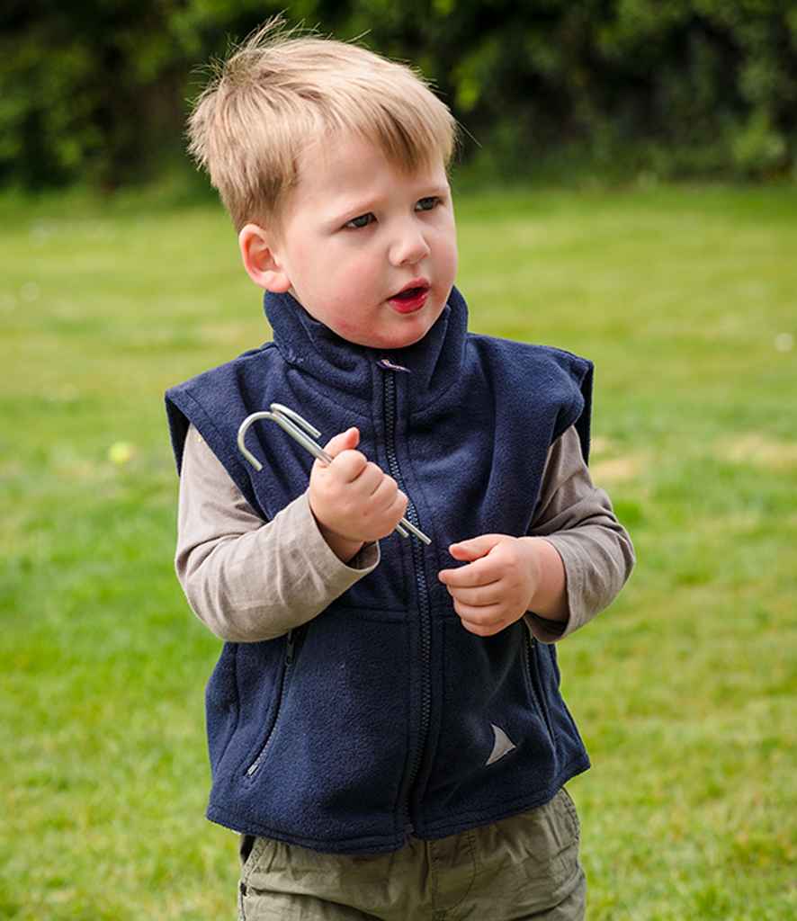 Result Kids/Youths Polartherm™ Fleece Bodywarmer RS37B - RS37B Navy Model