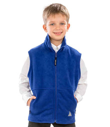 Result Kids/Youths Polartherm™ Fleece Bodywarmer RS37B - RS37B Royal Blue Model
