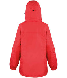 Result Ladies Journey 3-in-1 Jacket with Soft Shell Inner RS400F - RS400F Red/Black Back