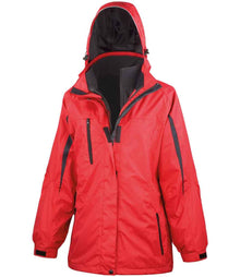 Result Ladies Journey 3-in-1 Jacket with Soft Shell Inner RS400F - Red/Black