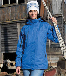 Result Ladies Journey 3-in-1 Jacket with Soft Shell Inner RS400F - RS400F Royal Blue/Black Model