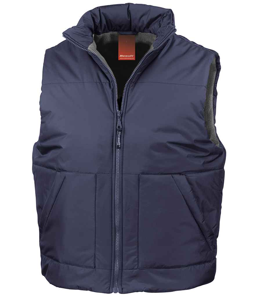 Result Fleece Lined Bodywarmer RS44 - Navy
