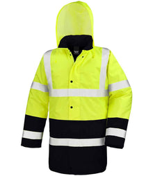 Result Core Motorway Two Tone Safety Jacket RS452 - RS452 Fluorescent Yellow/Black Detail