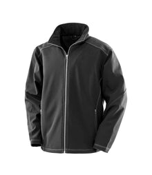 Result Work-Guard Treble Stitch Soft Shell Jacket RS455M - Black