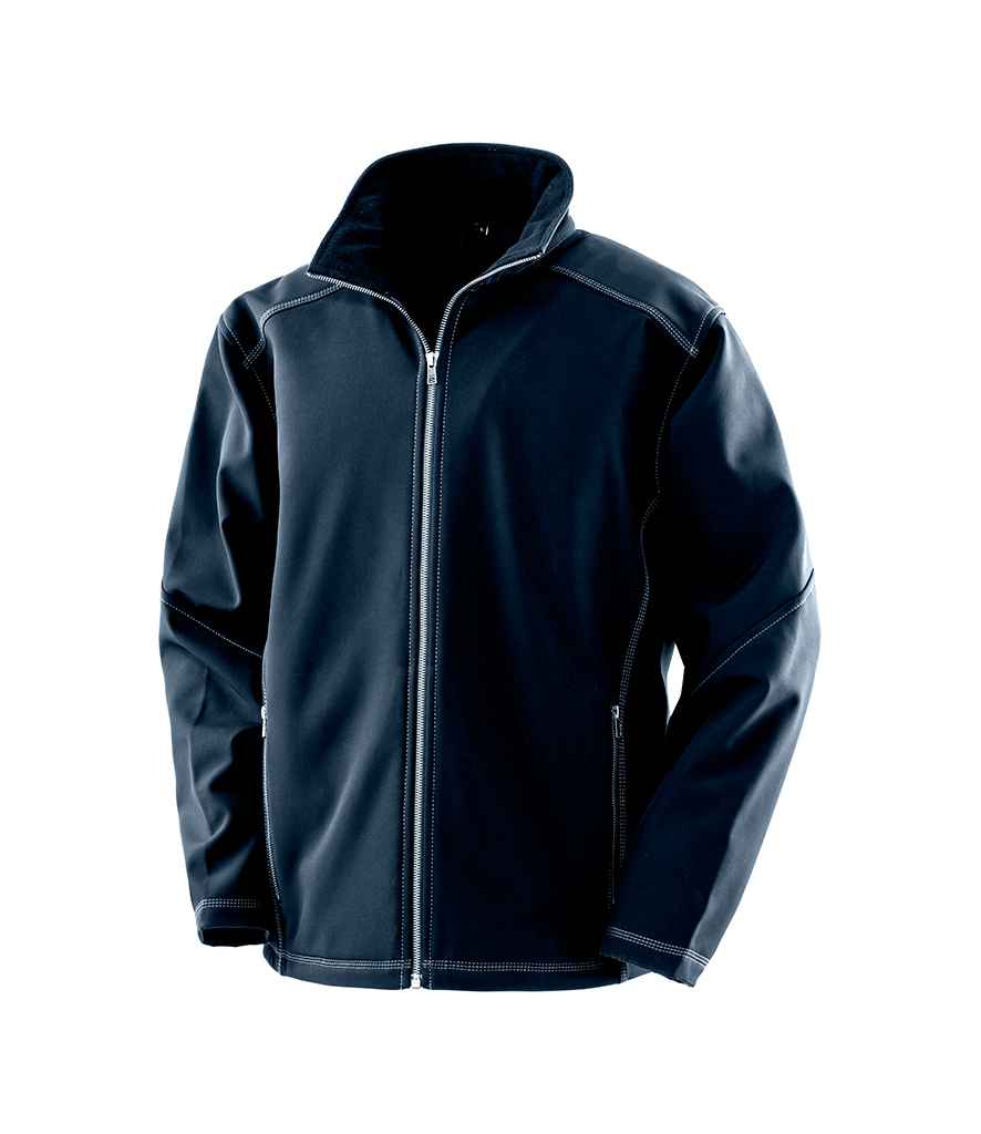 Result Work-Guard Treble Stitch Soft Shell Jacket RS455M - Navy