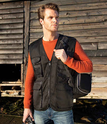 Result Work-Guard Safari Waistcoat RS45 - RS45 Black Model