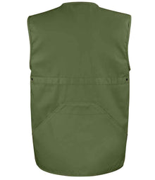 Result Work-Guard Safari Waistcoat RS45 - RS45 Lichen Green Back