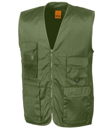 Result Work-Guard Safari Waistcoat RS45 - Lichen Green