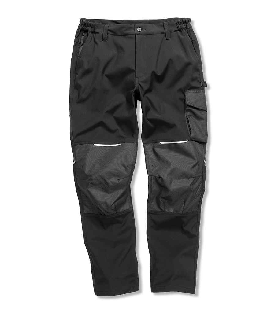 Result Work-Guard Slim Fit Soft Shell Trousers RS473 - Black