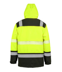 Result Safe-Guard Extreme Tech Printable Safety Soft Shell Jacket RS475 - RS475 Fluorescent Yellow/Black Back