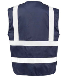 Result Safe-Guard Heavy Duty Poly/Cotton Security Vest RS477 - RS477 Navy Back