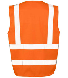 Result Safe-Guard Executive Cool Mesh Safety Vest RS479 - RS479 Fluorescent Orange Back