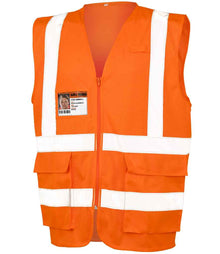 Result Safe-Guard Executive Cool Mesh Safety Vest RS479 - Fluorescent Orange