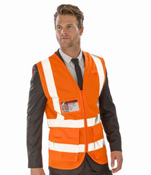 Result Safe-Guard Executive Cool Mesh Safety Vest RS479 - RS479 Fluorescent Orange Model