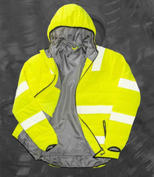 Result Recycled Ripstop Padded Safety Jacket RS500 - RS500 Fluorescent Yellow Detail