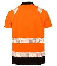 Result Recycled Safety Polo Shirt RS501 - RS501 Fluorescent Orange Back