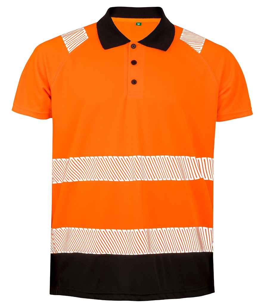 Result Recycled Safety Polo Shirt RS501 - Fluorescent Orange