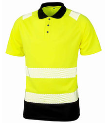 Result Recycled Safety Polo Shirt RS501 - Fluorescent Yellow