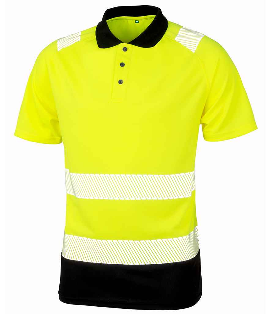 Result Recycled Safety Polo Shirt RS501 - Fluorescent Yellow