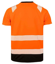 Result Recycled Safety T-Shirt RS502 - RS502 Fluorescent Orange Back