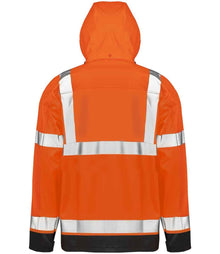 Result Recycled Heavy Duty Prism PU Safe and Dry Jacket RS507 - RS507 Fluorescent Orange/Black Back