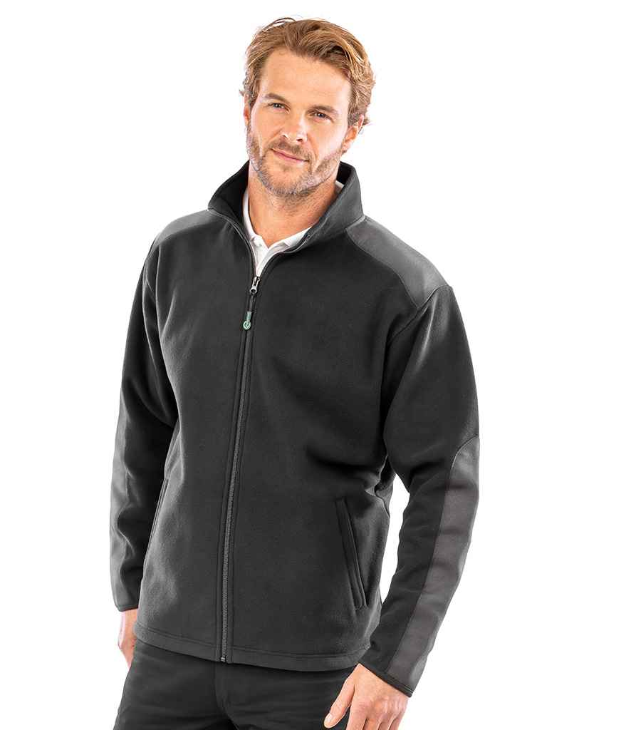 Result Recycled Heavy Duty Micro Fleece Jacket RS515 - RS515 Black Model