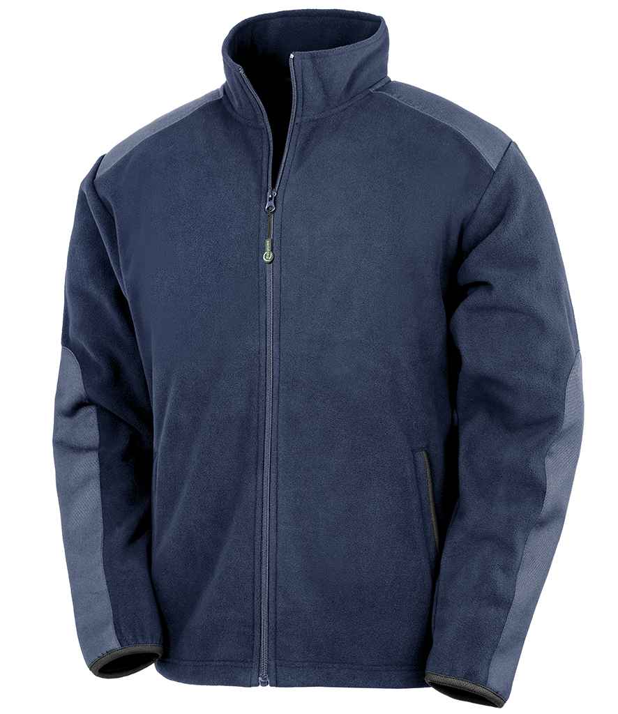 Result Recycled Heavy Duty Micro Fleece Jacket RS515 - Navy