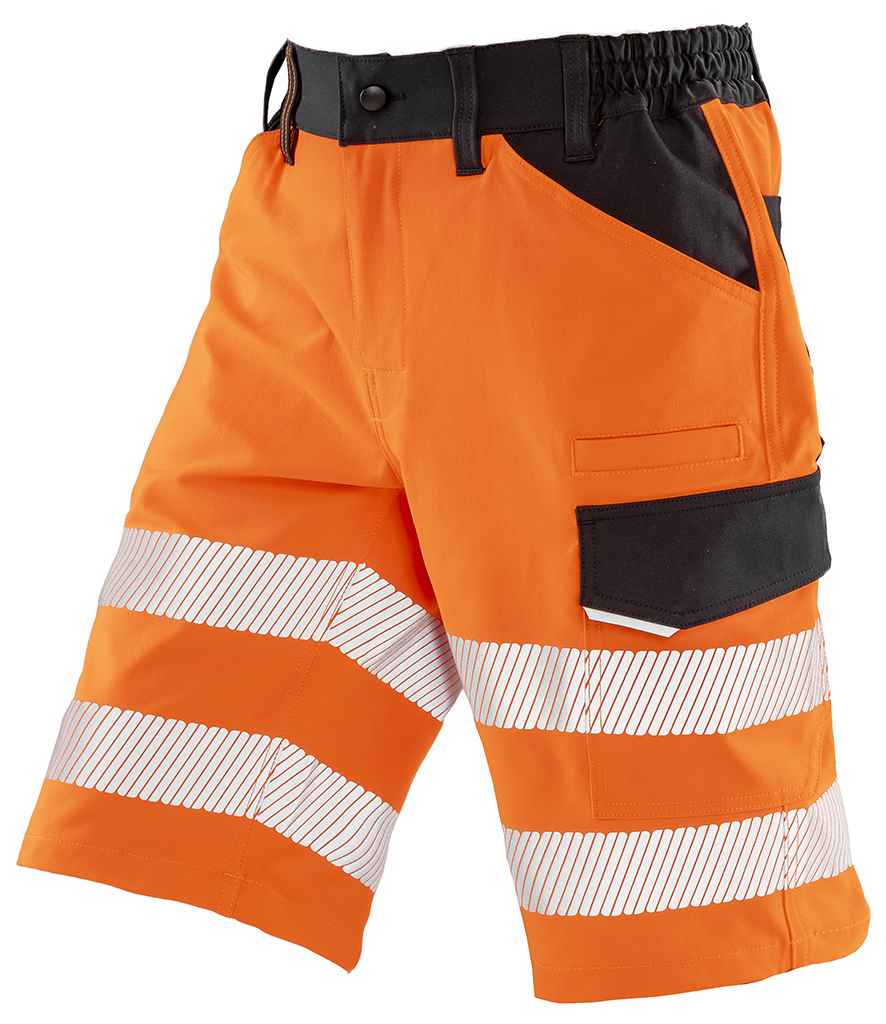 Result Recycled Dynamic Stretch Safety Shorts RS519 - Fluorescent Orange