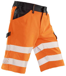 Result Recycled Dynamic Stretch Safety Shorts RS519 - RS519 Fluorescent Orange Side