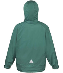 Result 3-in-1 Waterproof Zip and Clip Fleece Lined Jacket RS68 - RS68 Bottle Green/Black Back