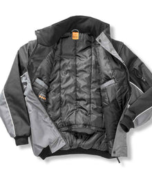 Result Work-Guard Zip Sleeve Heavy Duty Jacket RS71 - RS71 Grey/Black Detail