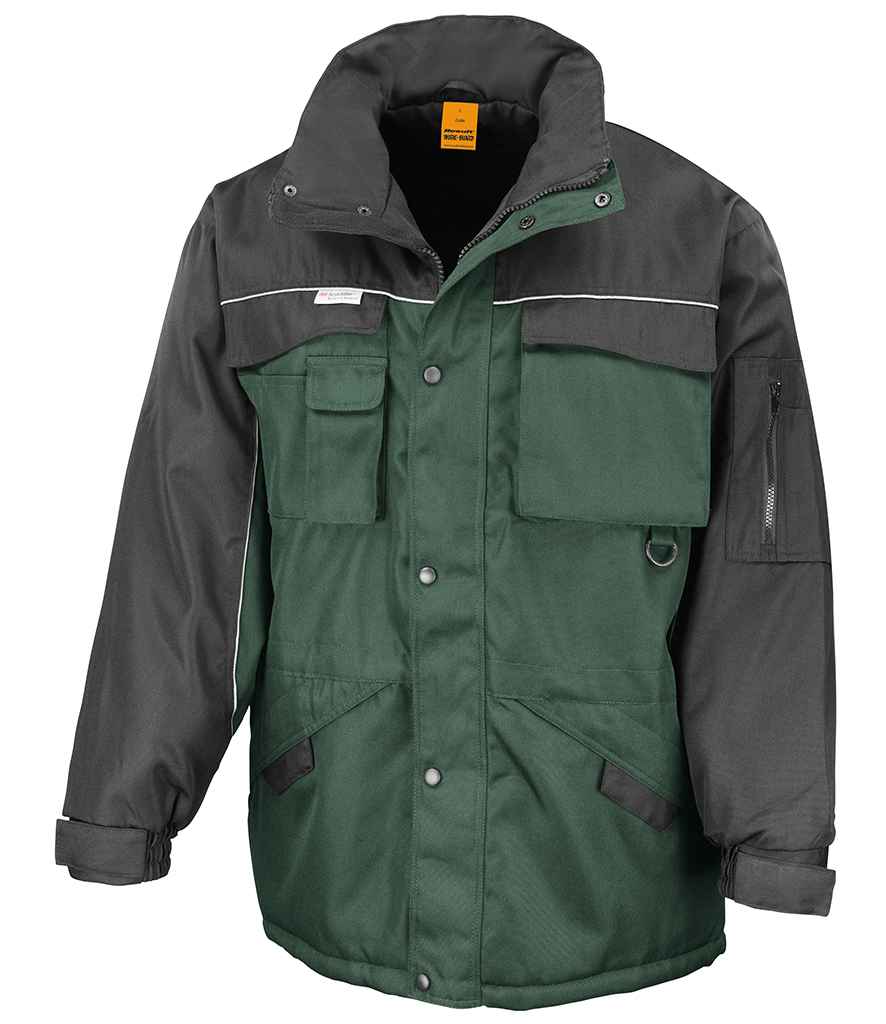 Result Work-Guard Heavy Duty Combo Coat RS72 - Bottle Green/Black