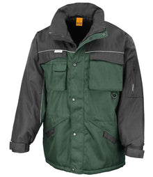 Result Work-Guard Heavy Duty Combo Coat RS72 - Bottle Green/Black
