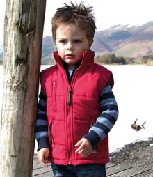 Result Kids Ultra Padded Bodywarmer RS88B - RS88B Red Model