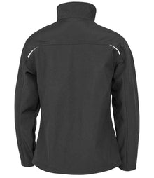 Result Recycled Ladies Three Layer Printable Soft Shell Jacket RS900F - RS900F Black Back
