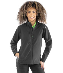 Result Recycled Ladies Three Layer Printable Soft Shell Jacket RS900F - RS900F Black Model