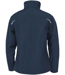 Result Recycled Ladies Three Layer Printable Soft Shell Jacket RS900F - RS900F Navy Back