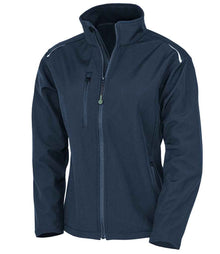 Result Recycled Ladies Three Layer Printable Soft Shell Jacket RS900F - Navy